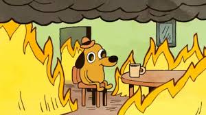 this is fine meme