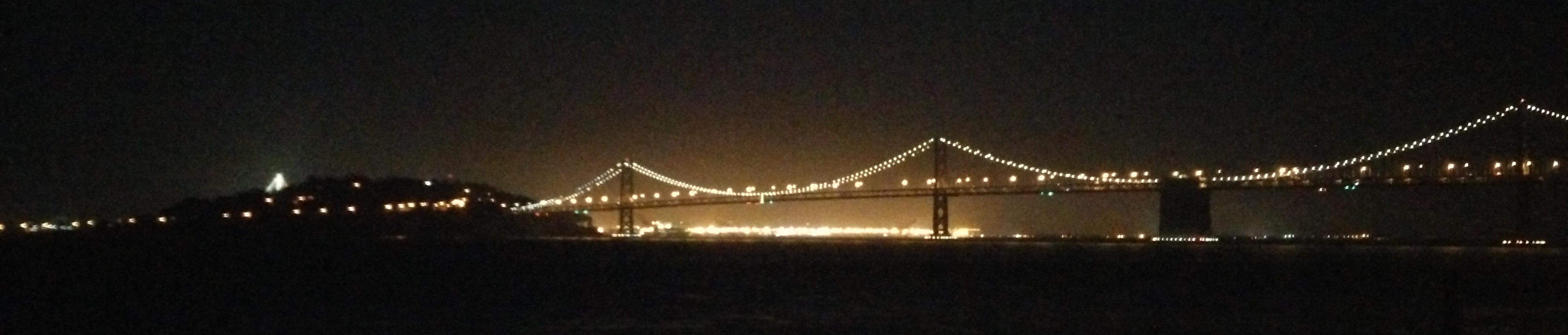 Bridge at Night from Alcatraz